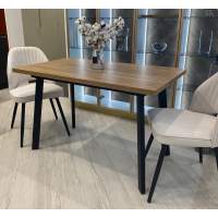 Стол КАНЗАС 120 ДУБ КУНЕО / Черный каркас М-City