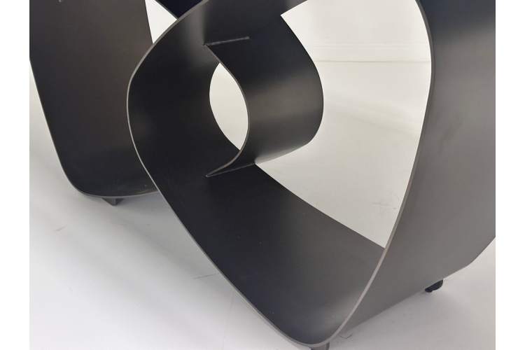 Стол TOVE 240 GREY, стекло BUBBLE / Шоколадное золото каркас ®DISAUR-2