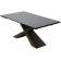 Стол ARKELL 180 GREY, стекло BUBBLE / Шоколадное золото каркас ®DISAUR