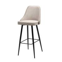 Барный стул NEPAL-BAR ЛАТТЕ #25, велюр/ черный каркас (H=78cm) М-City Барный стул NEPAL-BAR ЛАТТЕ #25, велюр/ черный каркас (H=78cm) М-City