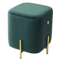 Пуф для гостиной ARES BLUVEL-78 GREEN / GOLD М-City
