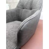 Стул НОРМАН 360 град., цвет BELLA-03/CYPRUS-03 латте, шенилл/замша / черный каркас М-City Стул НОРМАН 360 град., цвет BELLA-03/CYPRUS-03 латте, шенилл/замша / черный каркас М-City