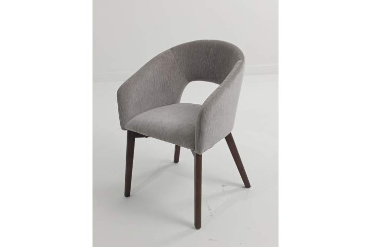 Стул THOMAS BOSTON-151 серый, ткань / орех, ®DISAUR