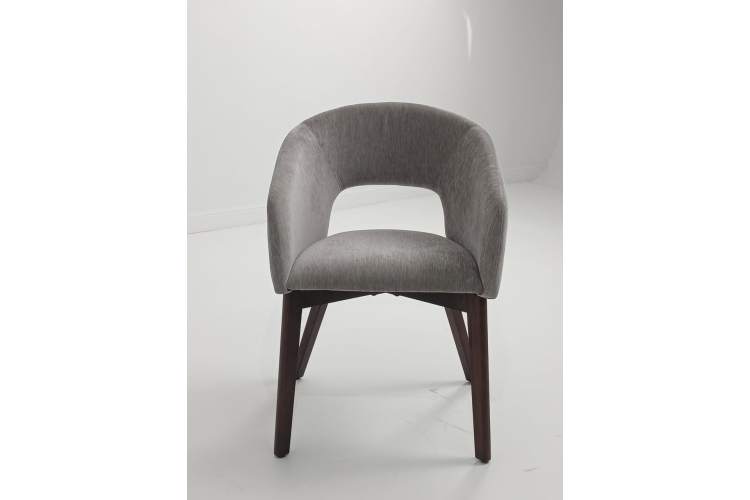 Стул THOMAS BOSTON-151 серый, ткань / орех, ®DISAUR-2