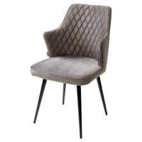 Стул HERMAN 360 град. ГРАФИТ #14, велюр / черный каркас М-City