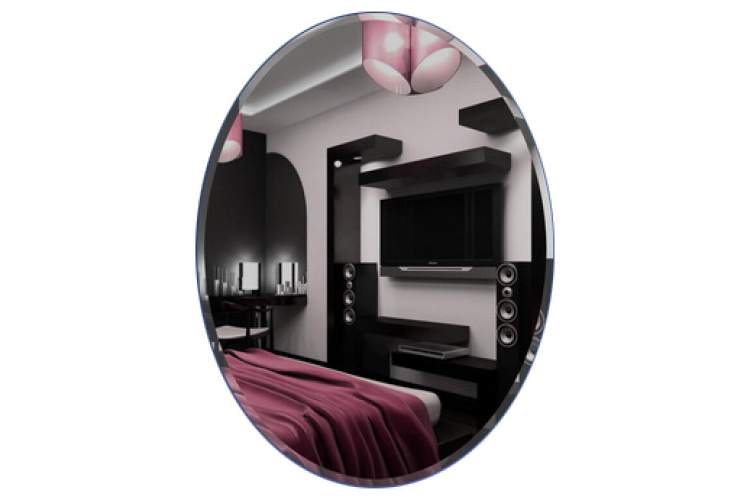 Зеркало настенное Сельетта-3 Овал 60 см х 45 см (фацет10 мм)