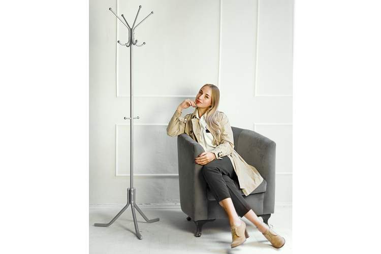 Вешалка напольная Пико 3 металлик-16