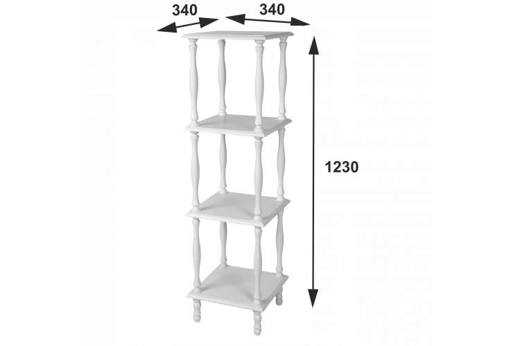 Этажерка П 8 белый-14