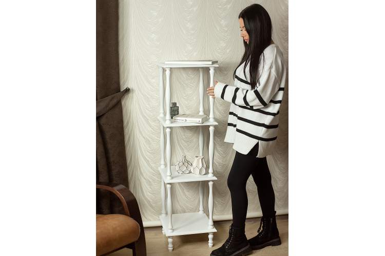 Этажерка П 8 белый-10