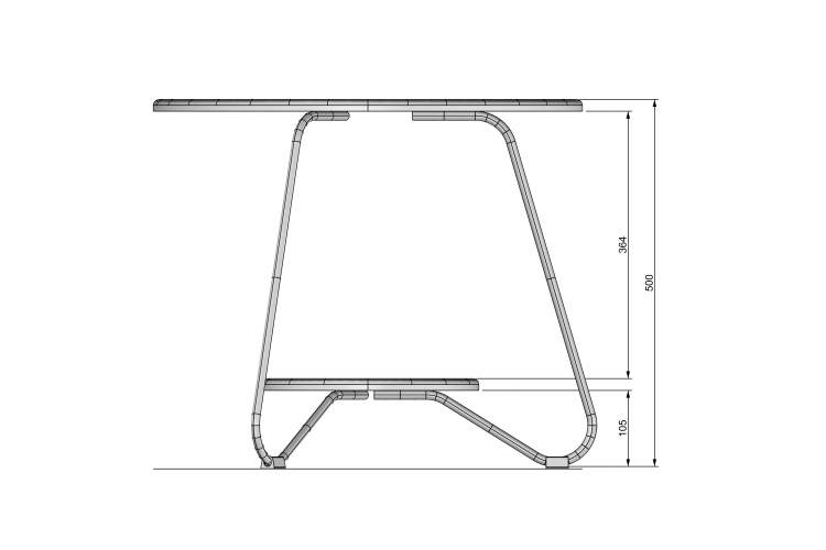Стол журнальный BeautyStyle 38 дуб шоле коричневый/черный-16