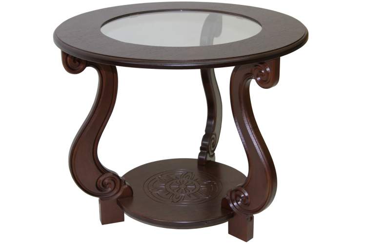 Стол журнальный Грация (С) темно-коричневый