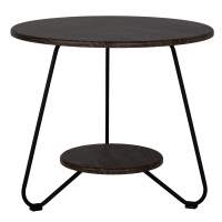 Стол журнальный BeautyStyle 38 дуб шоле коричневый/черный в гостиную