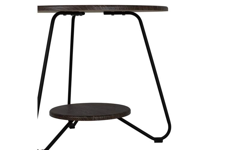 Стол журнальный BeautyStyle 38 дуб шоле коричневый/черный-5