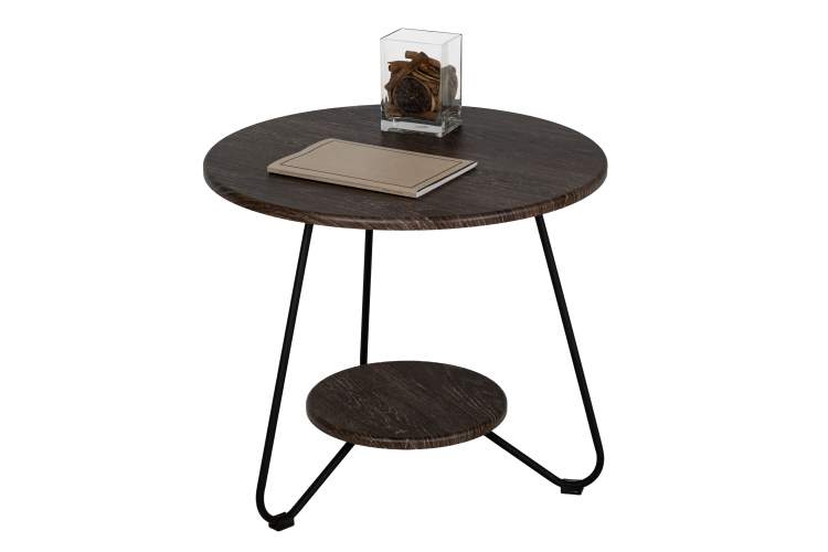 Стол журнальный BeautyStyle 38 дуб шоле коричневый/черный-8