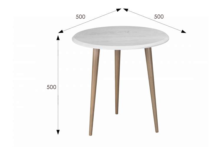 Стол журнальный BeautyStyle 9 дуб дымчатый/шимо-5