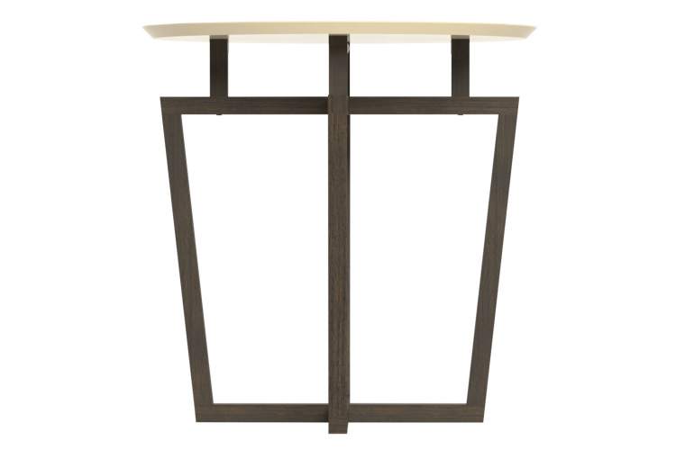 Стол журнальный Рилле 440 эмаль бежевый/темный кофе-1