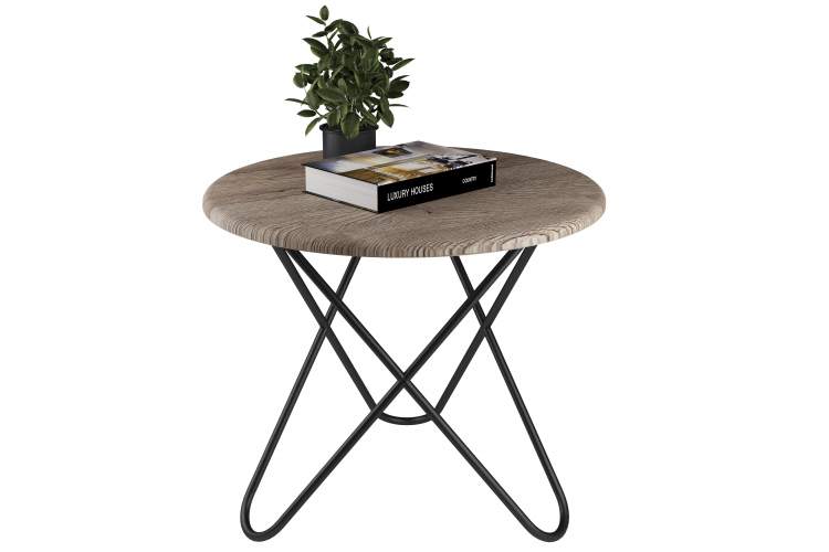 Стол журнальный BeautyStyle 20 дуб крымский состаренный/черный-2