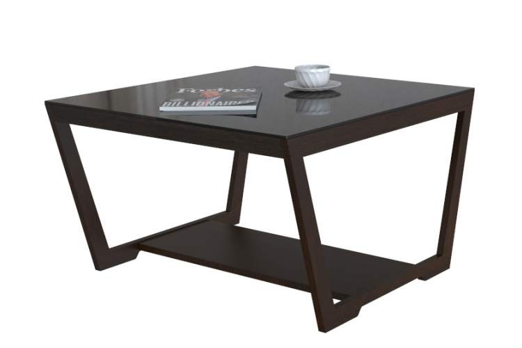 Стол журнальный BeautyStyle 1 венге/стекло черное