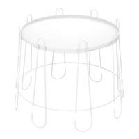 Столик кофейный SHT-CT6-2 белый муар в гостиную