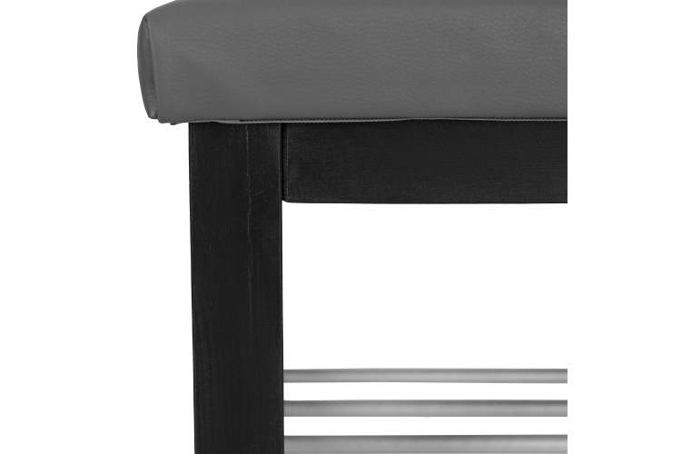 Банкетка BeautyStyle 4 венге/экокожа серый-3