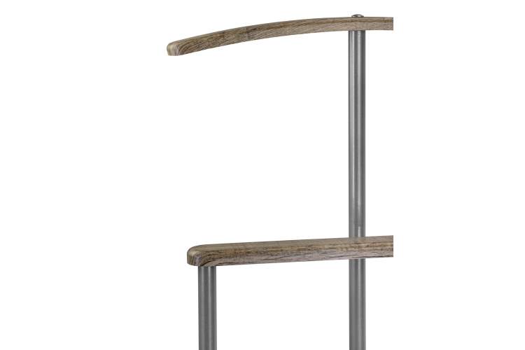 Вешалка костюмная Дэви 1 металлик/дуб крымский состаренный-3