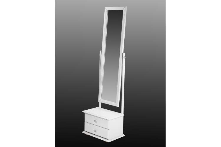 Зеркало с тумбой Селена белый 151 см х 46 см-1