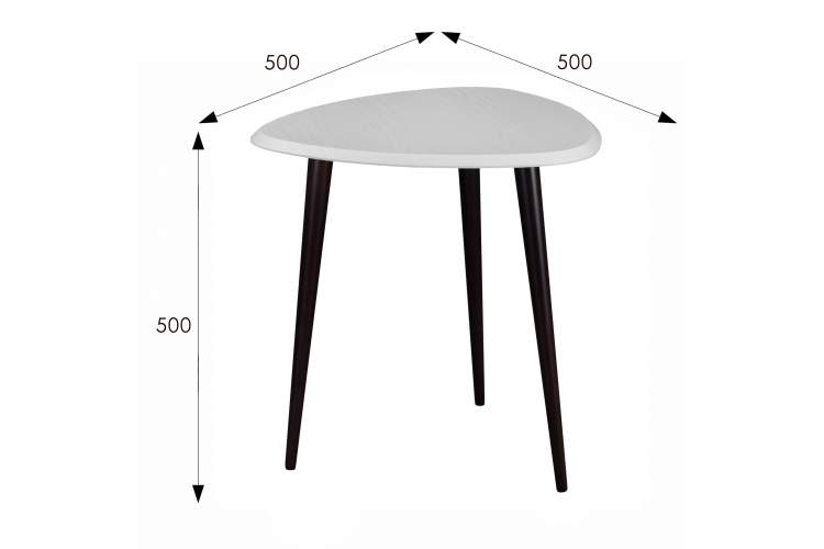 Стол журнальный BeautyStyle 7 белый/венге-6