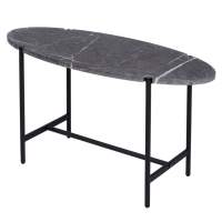Стол журнальный МеталлАрт М025 черный мрамор/черный
