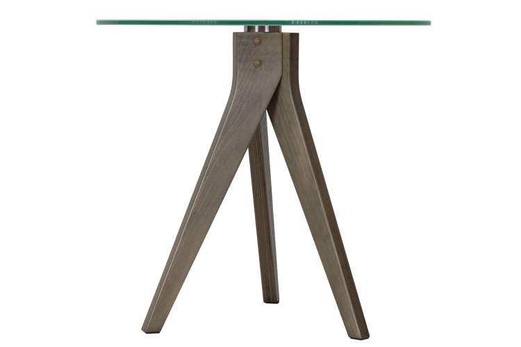 Стол журнальный Рилле 441 шимо/стекло прозрачное-2