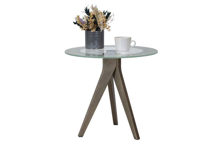 Стол журнальный Рилле 441 шимо/стекло прозрачное-5