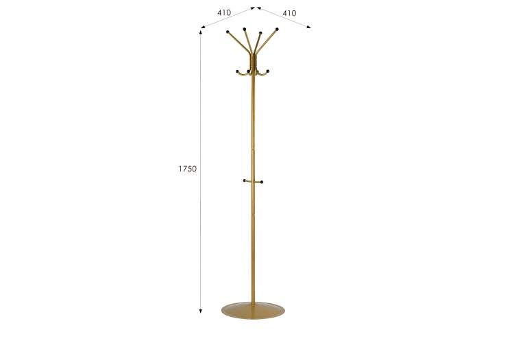 Вешалка напольная Пико 1 золото-4