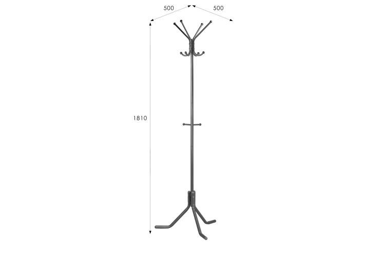 Вешалка напольная Пико 3 металлик-9