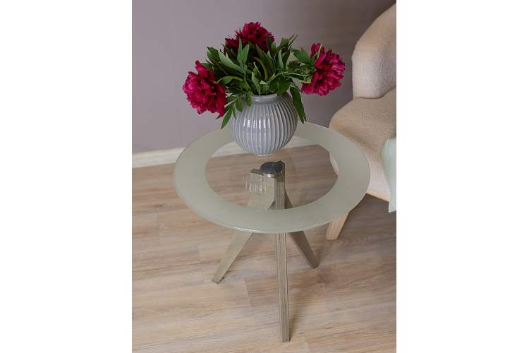 Стол журнальный Рилле 441 шимо/стекло прозрачное-8