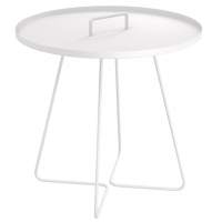 Столик журнальный SHT-CT42 белый муар в гостиную