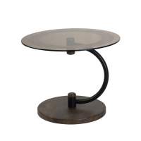 Стол журнальный Дуэт 13Н черный/дуб маррон/тонированное в гостиную