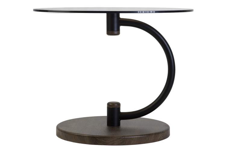 Стол журнальный Дуэт 13Н черный/дуб маррон/тонированное-1