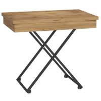 Стол универсальный трансформируемый АНДРЭ Loft ЛДСП дуб вотан/дуб вотан в гостиную