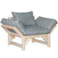 Кресло Бинго ткань браво grey, каркас лак в гостиную