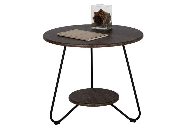 Стол журнальный BeautyStyle 38 дуб шоле коричневый/черный-9