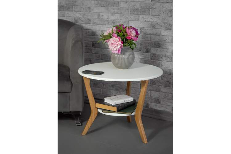 Стол журнальный BeautyStyle 13 белый/бук-7