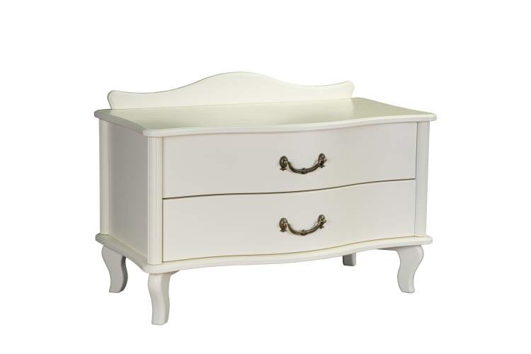 Тумбочка Джульетта широкая 2 ящика дуб шампань Л