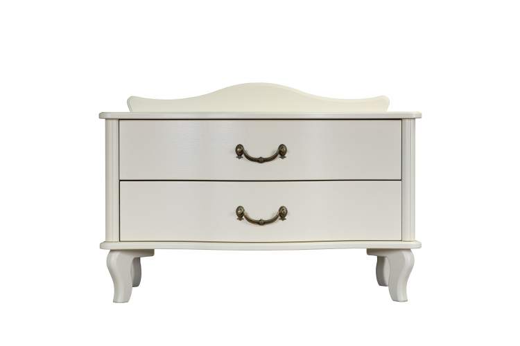 Тумбочка Джульетта широкая 2 ящика дуб шампань Л-1