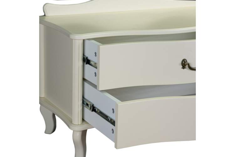 Тумбочка Джульетта широкая 2 ящика дуб шампань Л-4