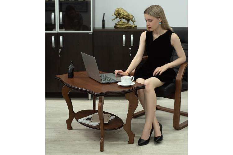 Стол журнальный Берже 1 средне-коричневый-13