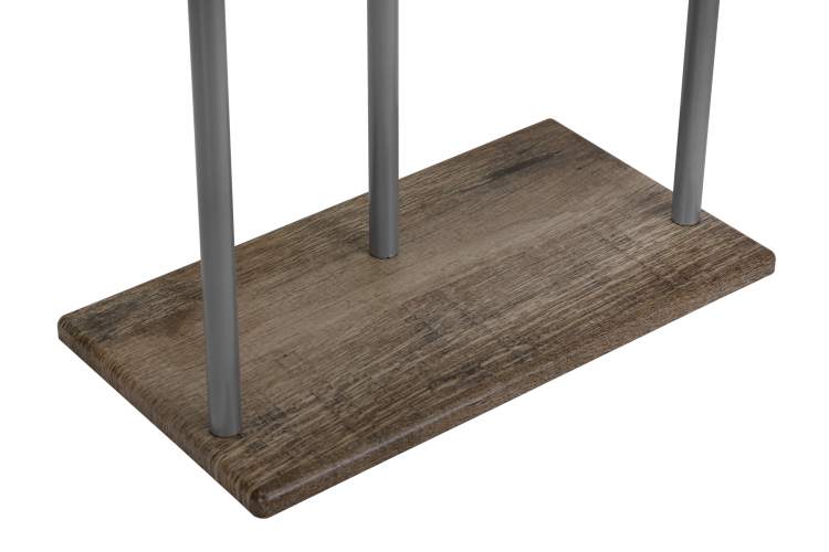 Вешалка костюмная Дэви 1 металлик/дуб крымский состаренный-4