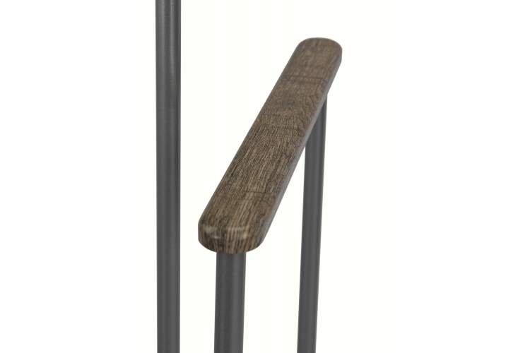 Вешалка костюмная Дэви 1 металлик/дуб крымский состаренный-6