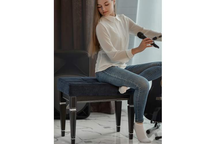 Банкетка Васко В 97Н венге/серебро-11