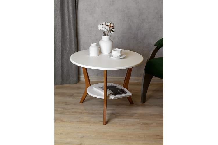 Стол журнальный BeautyStyle 13 белый/бук-8