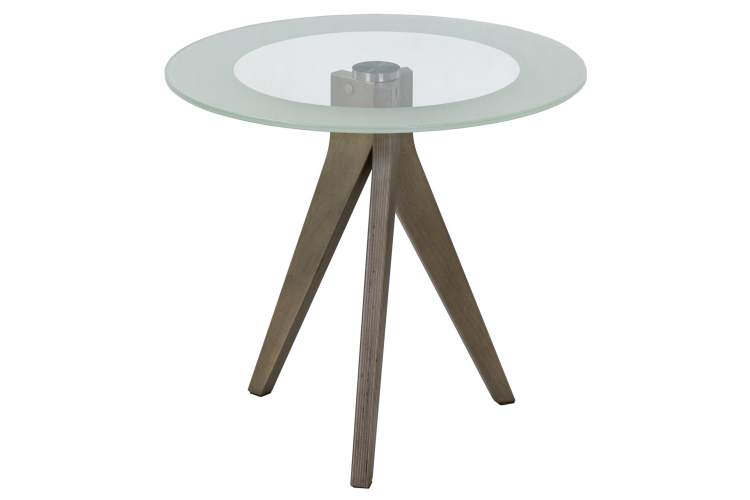 Стол журнальный Рилле 441 шимо/стекло прозрачное-1