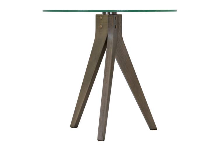 Стол журнальный Рилле 441 шимо/стекло прозрачное-3